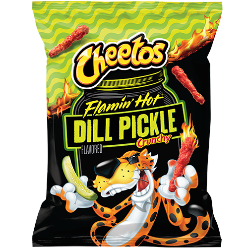 CHEETOS® Crunchy FLAMIN' HOT® Dill Pickle Flavored Snacks | Cheetos